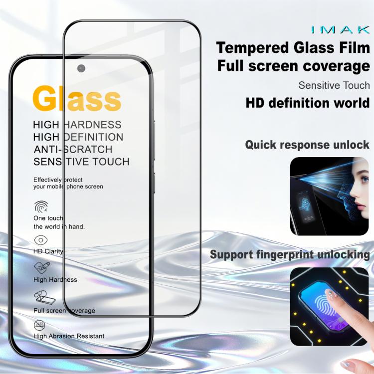 For Redmi Turbo 5 5G / POCO X8 Pro 5G imak 9H Surface Hardness Full Screen Tempered Glass Film Pro+ Series