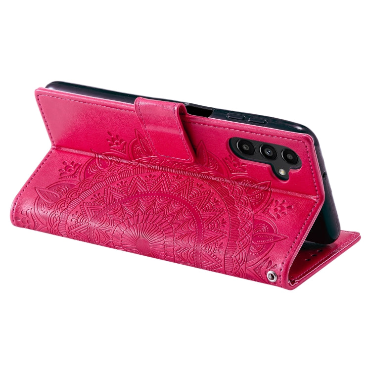 For Samsung Galaxy A16 5G Totem Flower Embossed Leather Phone Case