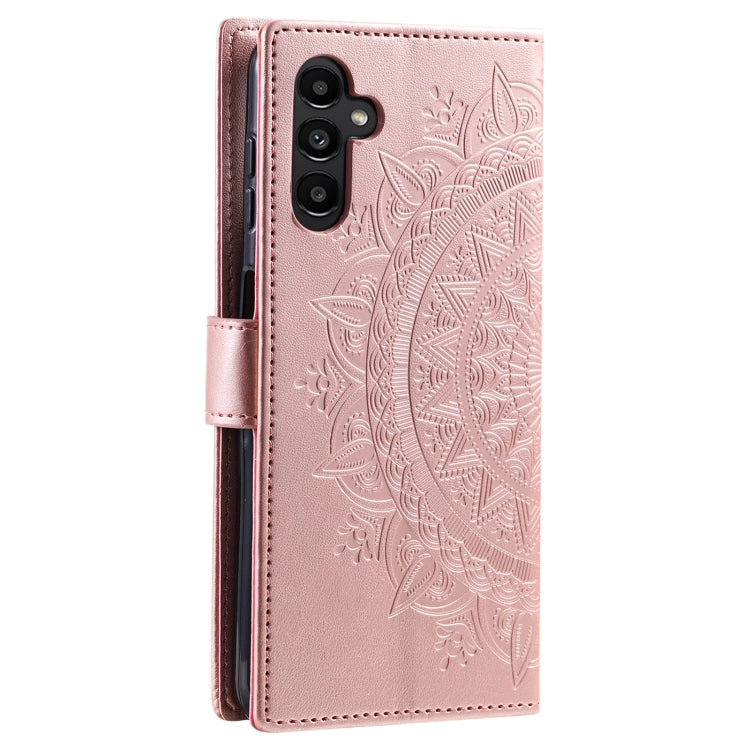 For Samsung Galaxy A16 5G Totem Flower Embossed Leather Phone Case