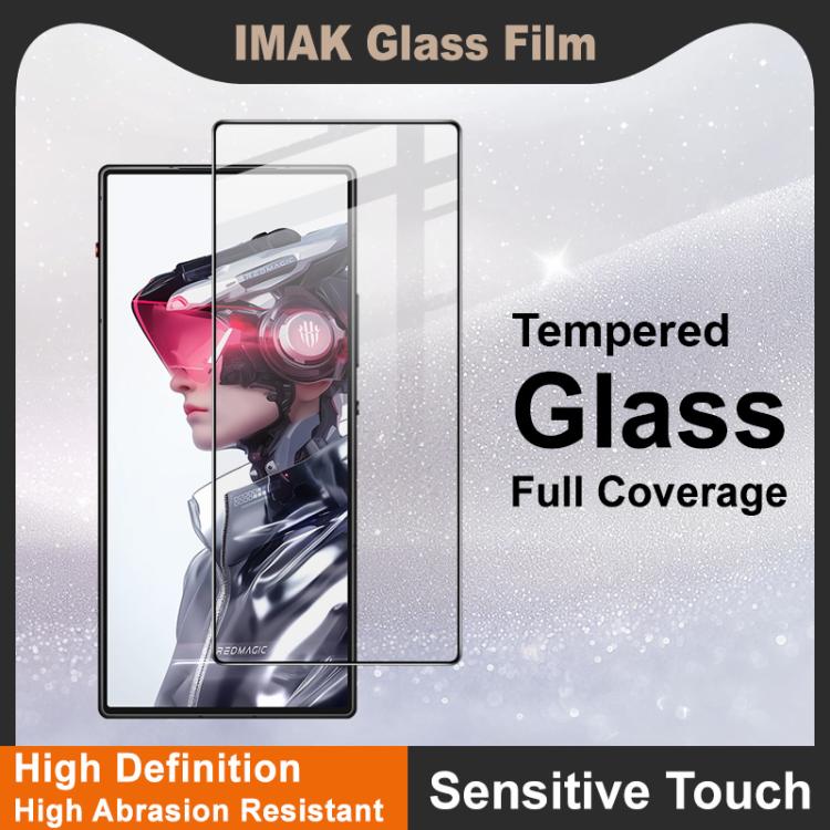 For ZTE nubia Red Magic 10 Air 5G imak 9H Surface Hardness Full Screen Tempered Glass Film Pro+ Series