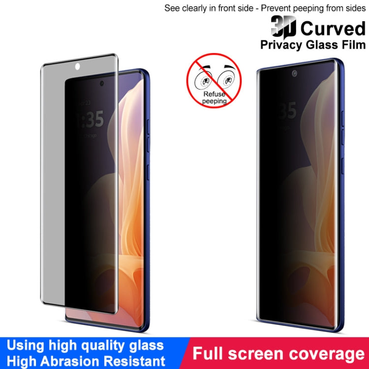 For Motorola Moto G85 / S50 Neo imak 3D Curved Privacy Full Screen Tempered Glass Film