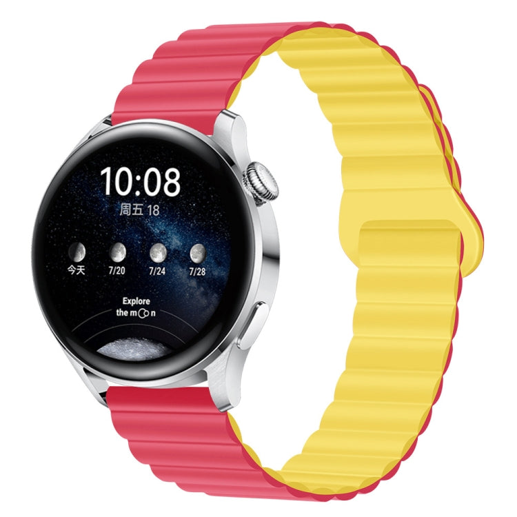 20mm Two Color Magnetic Silicone Watch Band
