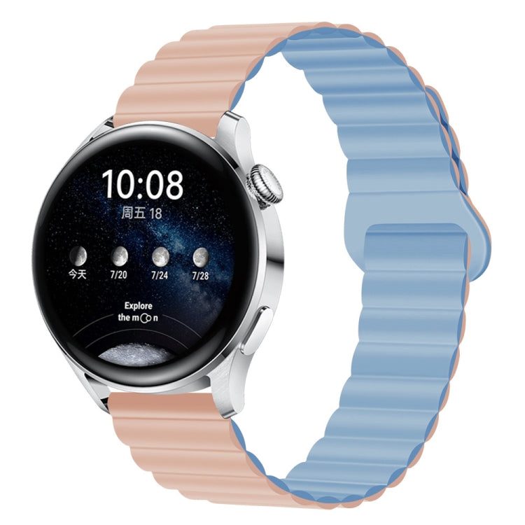 20mm Two Color Magnetic Silicone Watch Band