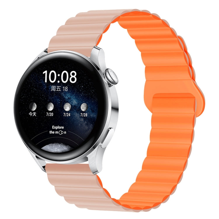 20mm Two Color Magnetic Silicone Watch Band