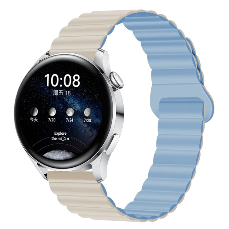 20mm Two Color Magnetic Silicone Watch Band