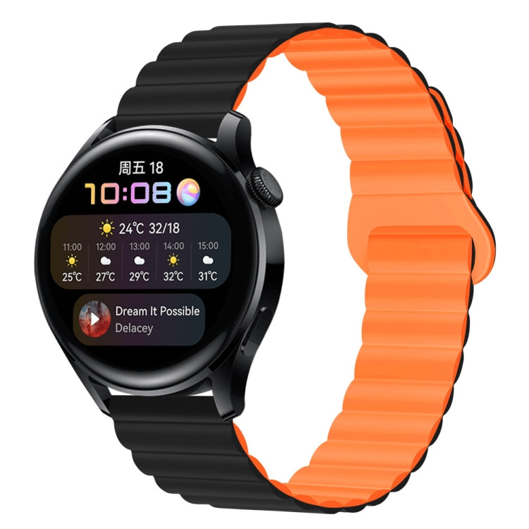20mm Two Color Magnetic Silicone Watch Band