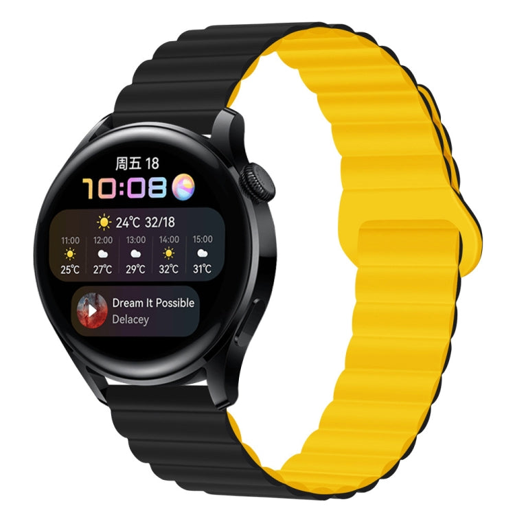 20mm Two Color Magnetic Silicone Watch Band