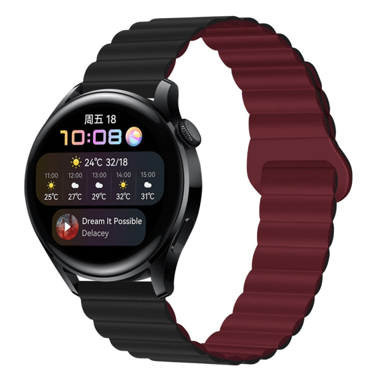 20mm Two Color Magnetic Silicone Watch Band