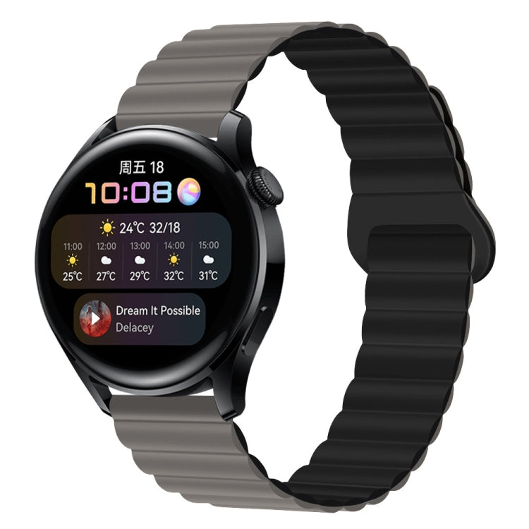 20mm Two Color Magnetic Silicone Watch Band