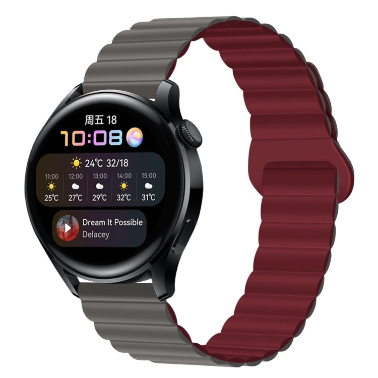 20mm Two Color Magnetic Silicone Watch Band