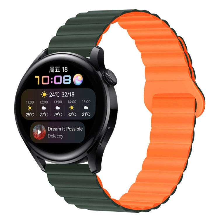 20mm Two Color Magnetic Silicone Watch Band