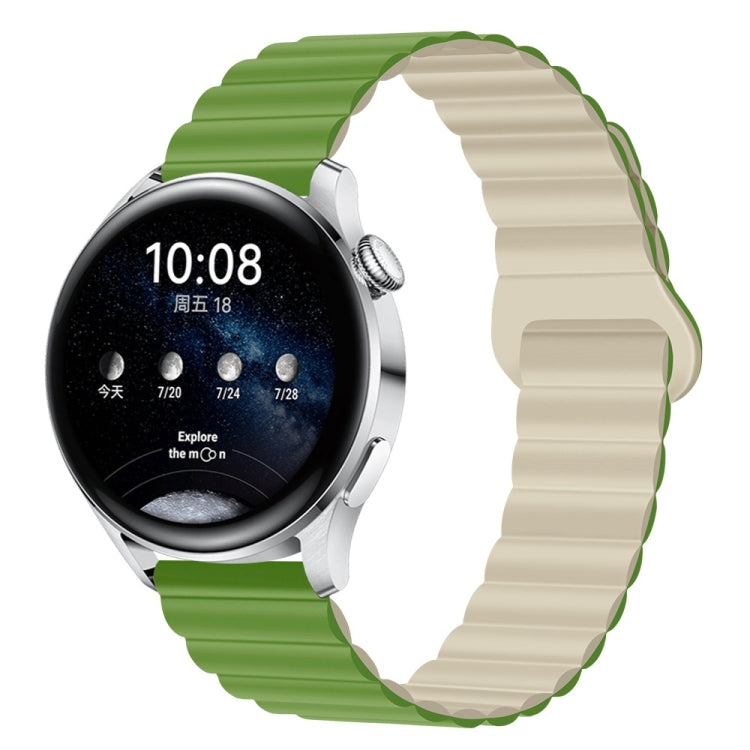 20mm Two Color Magnetic Silicone Watch Band