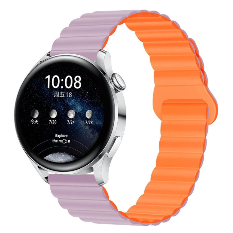 20mm Two Color Magnetic Silicone Watch Band