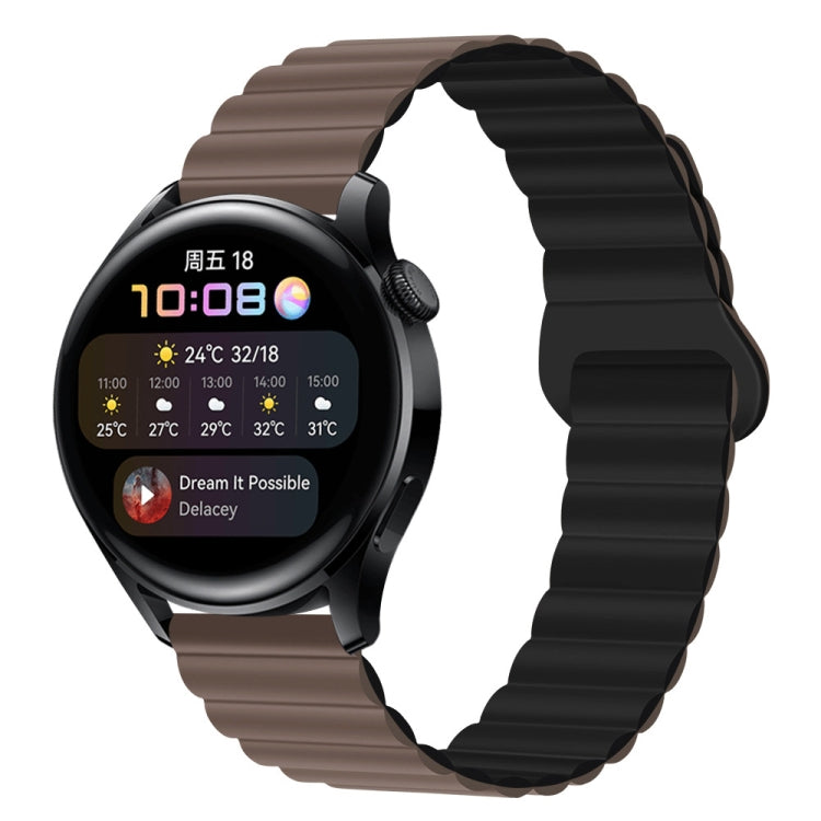 20mm Two Color Magnetic Silicone Watch Band