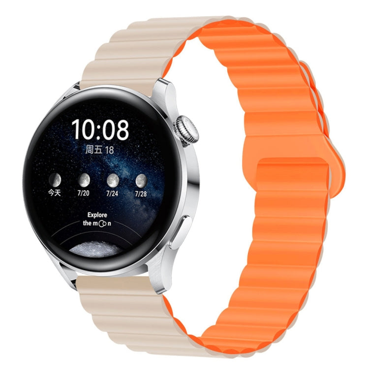 22mm Two Color Magnetic Silicone Watch Band