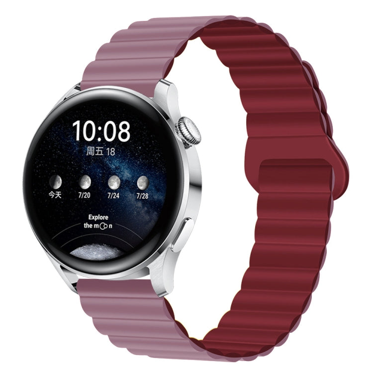 22mm Two Color Magnetic Silicone Watch Band