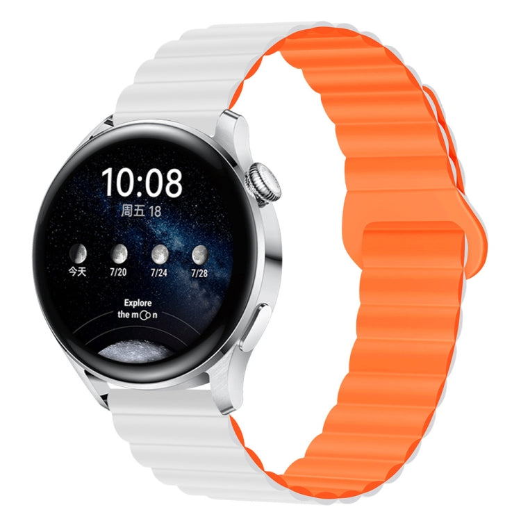 22mm Two Color Magnetic Silicone Watch Band