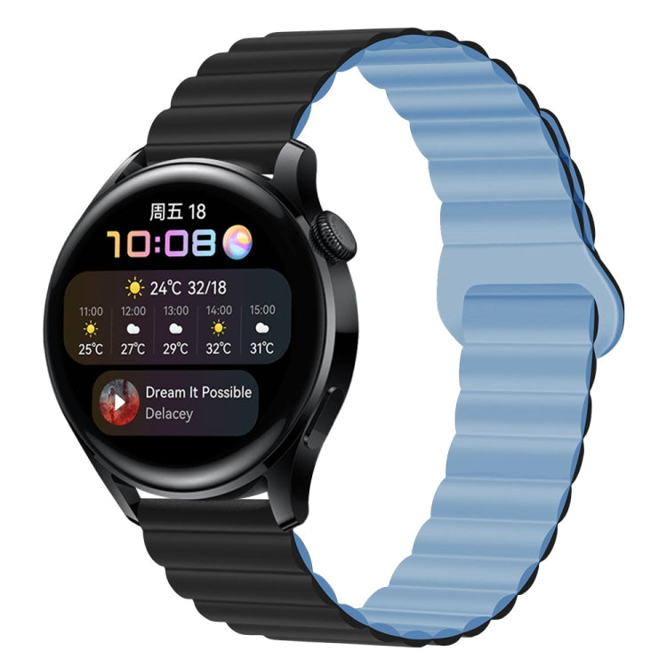 22mm Two Color Magnetic Silicone Watch Band