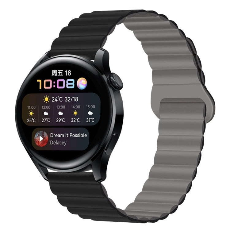 22mm Two Color Magnetic Silicone Watch Band