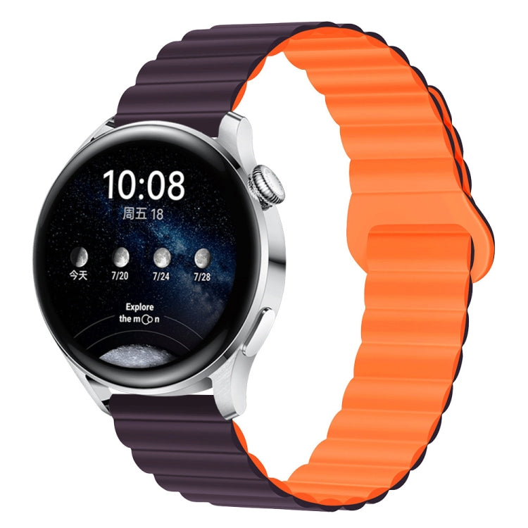 22mm Two Color Magnetic Silicone Watch Band