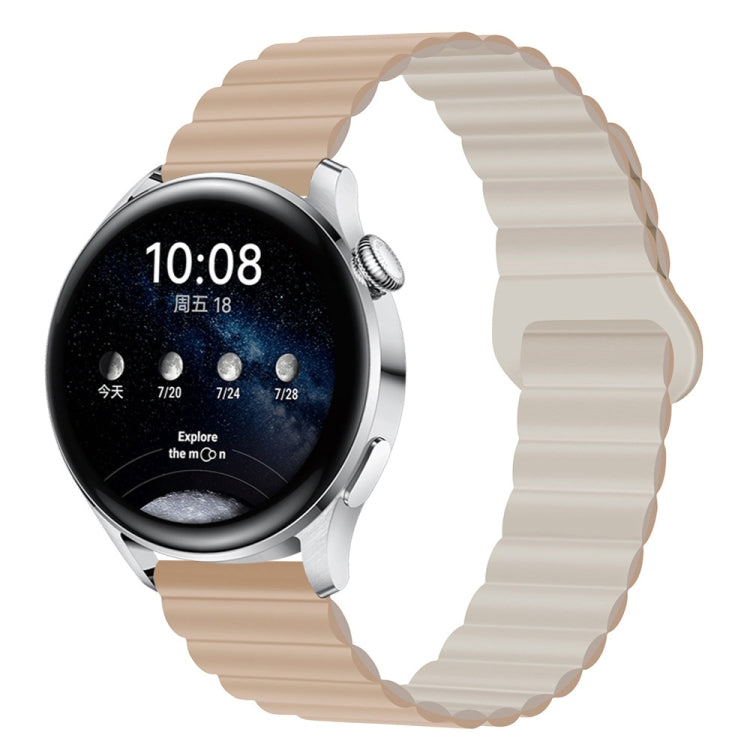 22mm Two Color Magnetic Silicone Watch Band