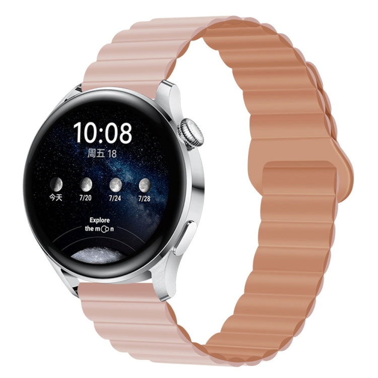 22mm Two Color Magnetic Silicone Watch Band