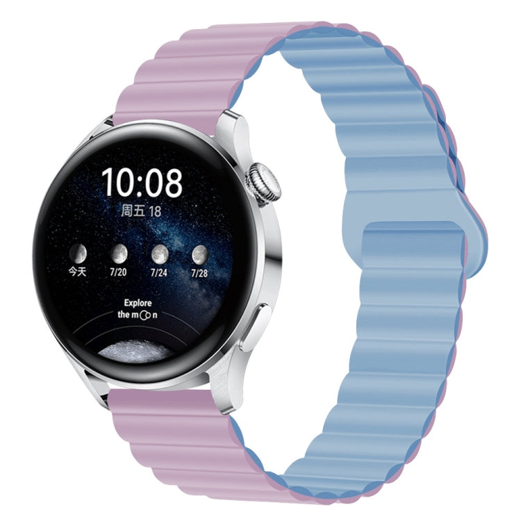 22mm Two Color Magnetic Silicone Watch Band