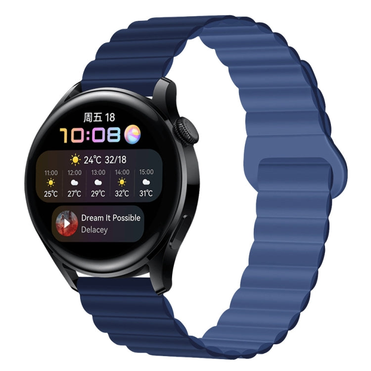 22mm Two Color Magnetic Silicone Watch Band