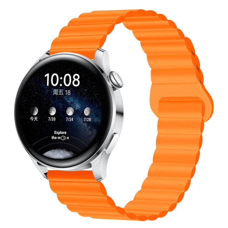 20mm Solid Color Magnetic Silicone Watch Band