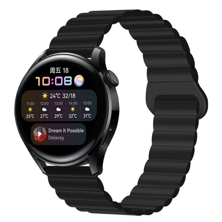 20mm Solid Color Magnetic Silicone Watch Band