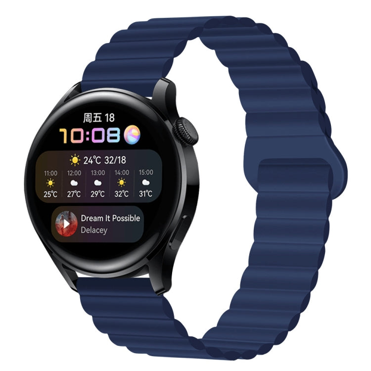 20mm Solid Color Magnetic Silicone Watch Band