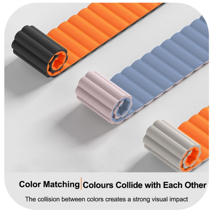22mm Solid Color Magnetic Silicone Watch Band