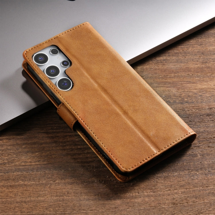 For Samsung Galaxy S22 Ultra 5G N.BEKUS CSJ-P1 Solid Color Leather Phone Case