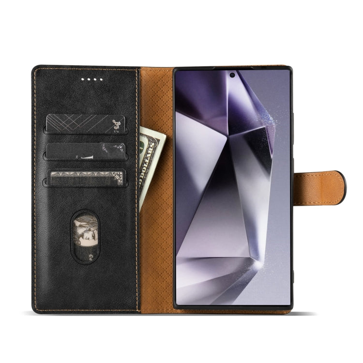 For Samsung Galaxy S22 Ultra 5G N.BEKUS CSJ-P1 Solid Color Leather Phone Case