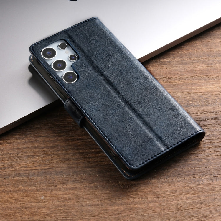 For Samsung Galaxy S22 Ultra 5G N.BEKUS CSJ-P1 Solid Color Leather Phone Case