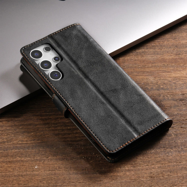 For Samsung Galaxy S21 Ultra 5G N.BEKUS CSJ-P1 Solid Color Leather Phone Case