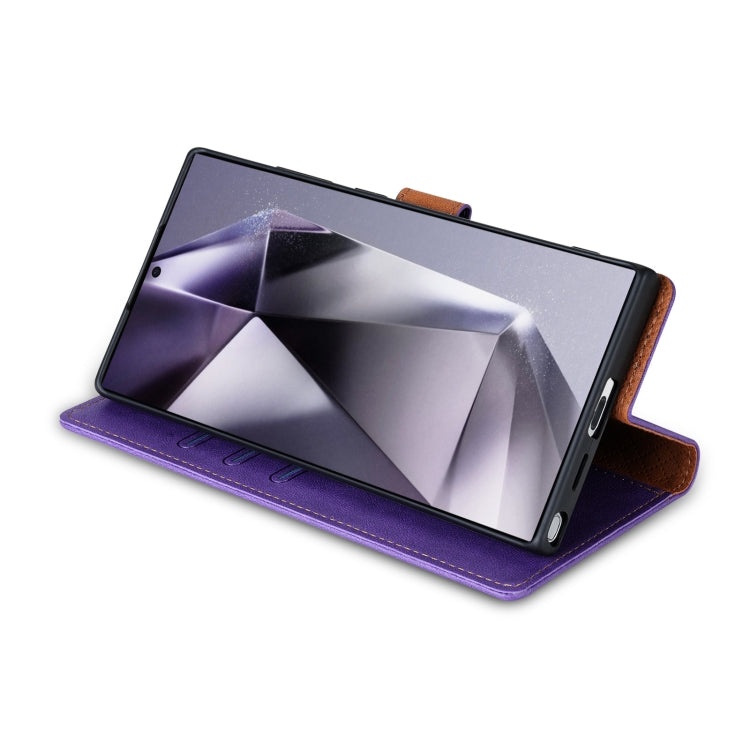 For Samsung Galaxy S21 Ultra 5G N.BEKUS CSJ-P1 Solid Color Leather Phone Case
