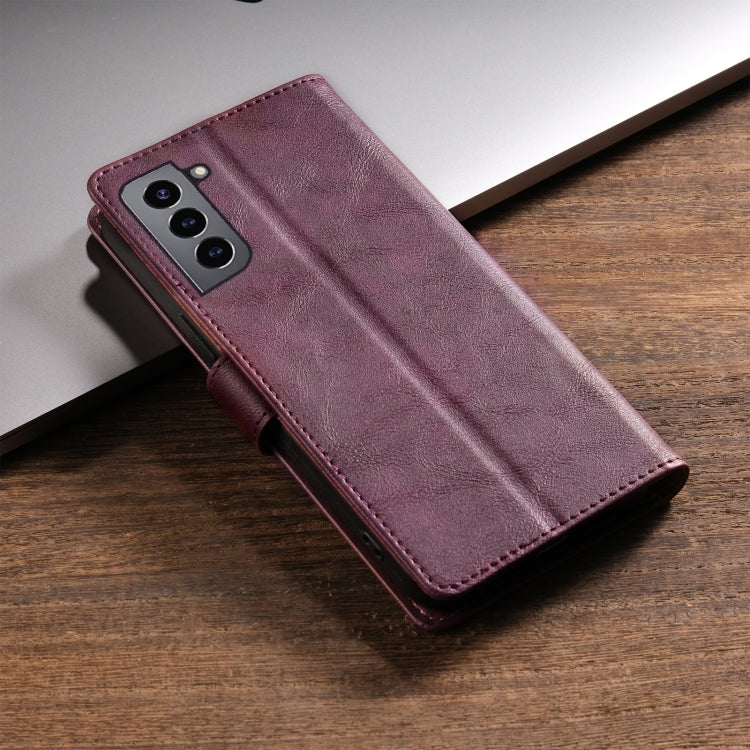 For Samsung Galaxy S21 5G N.BEKUS CSJ-P1 Solid Color Leather Phone Case