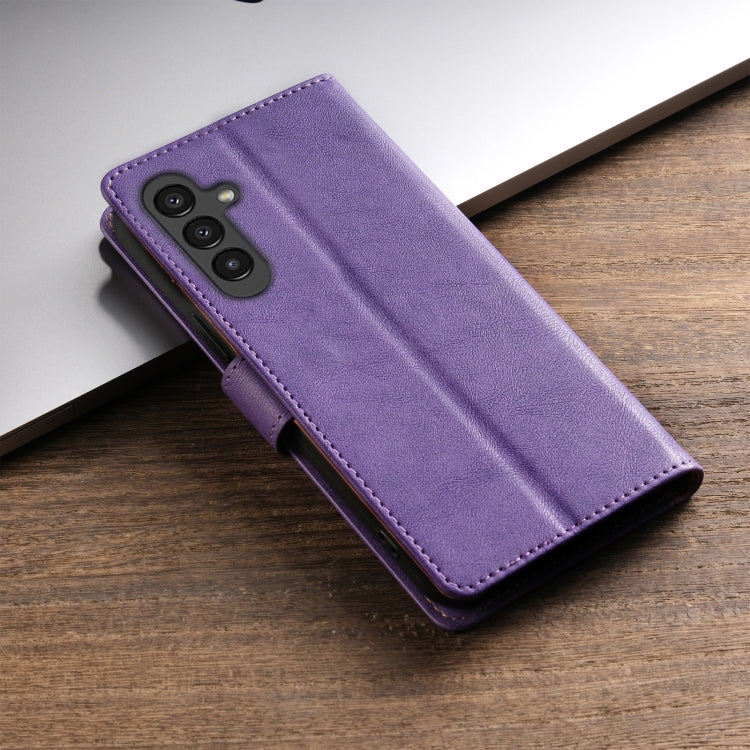 For Samsung Galaxy S23 FE 5G N.BEKUS CSJ-P1 Solid Color Leather Phone Case