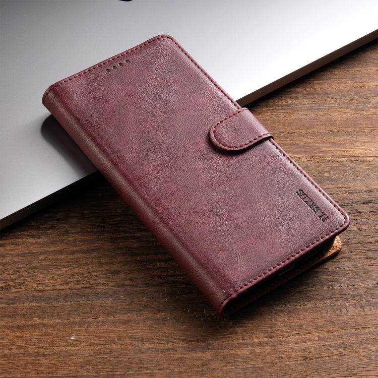 For Samsung Galaxy S23 Ultra 5G N.BEKUS CSJ-P1 Solid Color Leather Phone Case