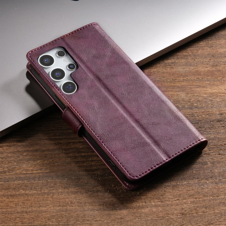 For Samsung Galaxy S23 Ultra 5G N.BEKUS CSJ-P1 Solid Color Leather Phone Case