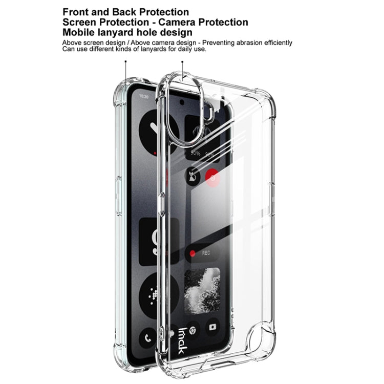For Nothing CMF Phone 1 IMAK Space Shield PC + TPU Airbag Shockproof Phone Case - Transparent
