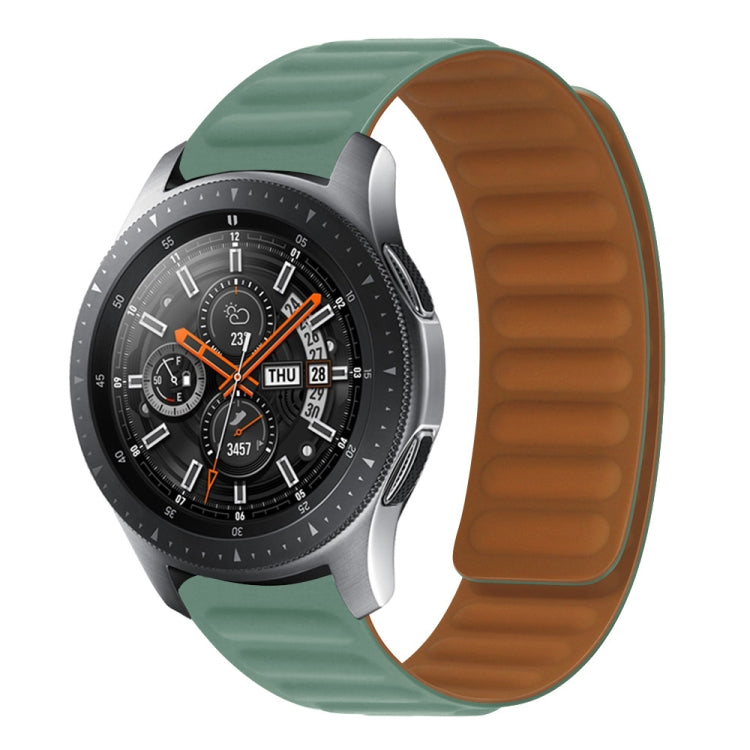 20mm Contrast Color Magnetic Silicone Watch Band