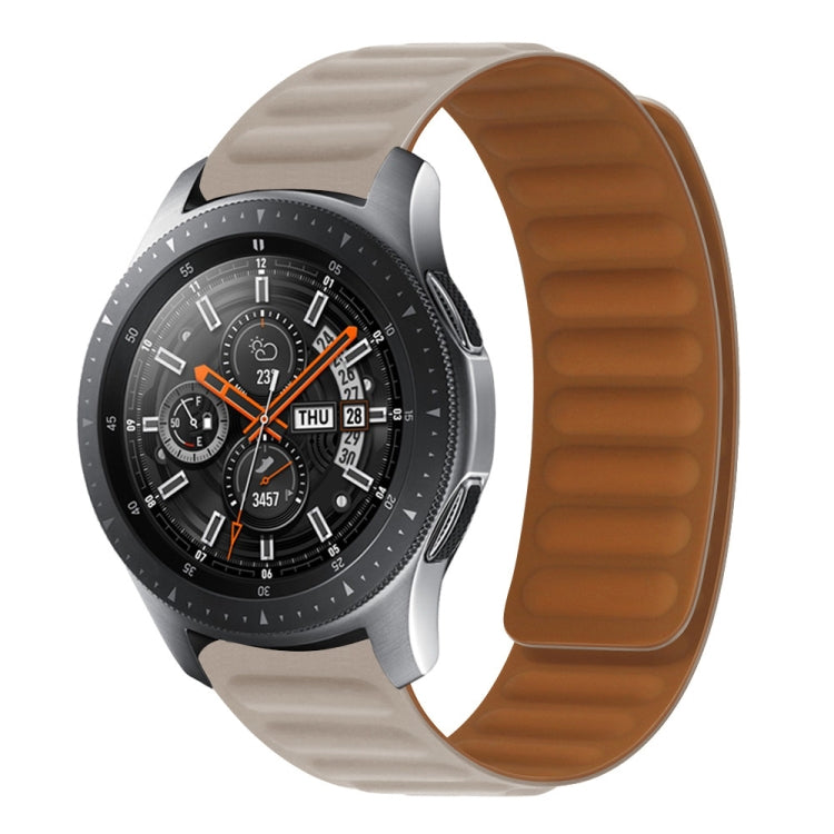 22mm Contrast Color Magnetic Silicone Watch Band
