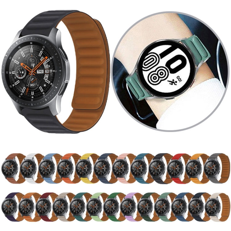 20mm Contrast Color Magnetic Silicone Watch Band