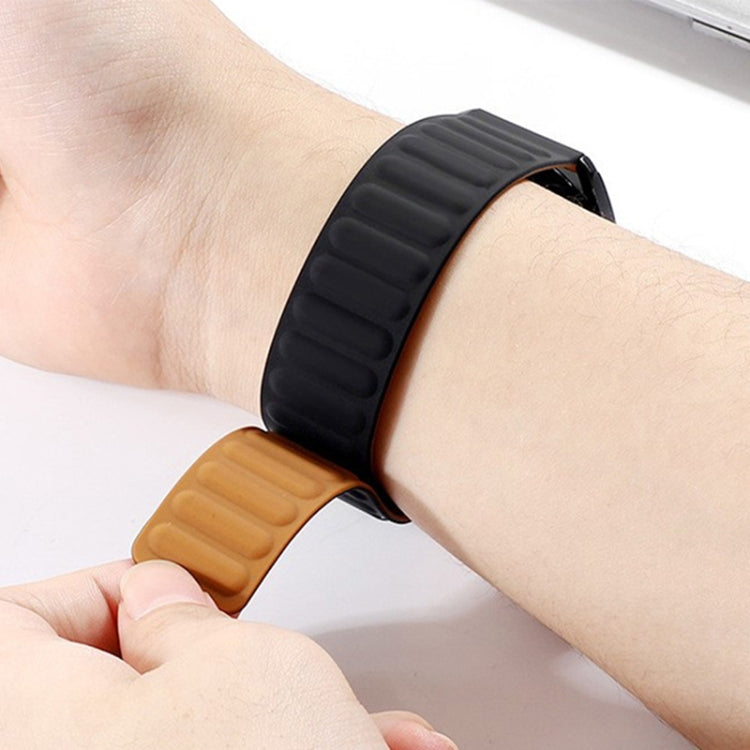 20mm Contrast Color Magnetic Silicone Watch Band