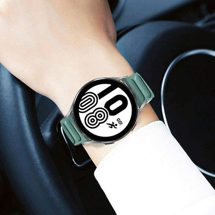 20mm Contrast Color Magnetic Silicone Watch Band