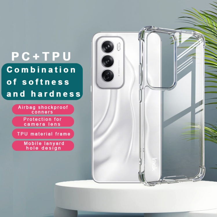 For OPPO Reno12 Global IMAK Space Shield PC + TPU Airbag Shockproof Phone Case - Transparent