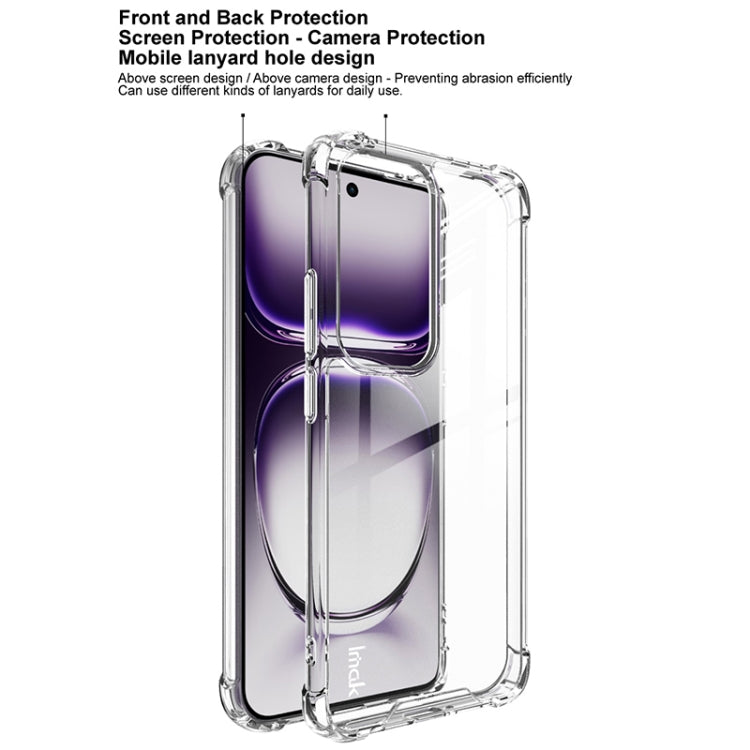 For OPPO Reno12 Global IMAK Space Shield PC + TPU Airbag Shockproof Phone Case - Transparent