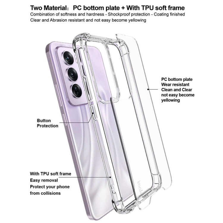 For OPPO Reno12 Pro Global IMAK Space Shield PC + TPU Airbag Shockproof Phone Case - Transparent
